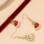 El Regalo Festive Christmas Choker Necklaces & Earrings Combo Set- Christmas Charms Choker Necklace & Earrings for Kids/Girls & Women - Christmas Gift (Xmas Jingle Bells)