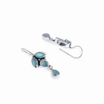 El Regalo 2 Pairs 925 Silver Plated Vintage Stones & Pearls Earrings Combo Set for Women & Girls- Silver Lookalike Statement Pearls Stones Earrings (Option-1)