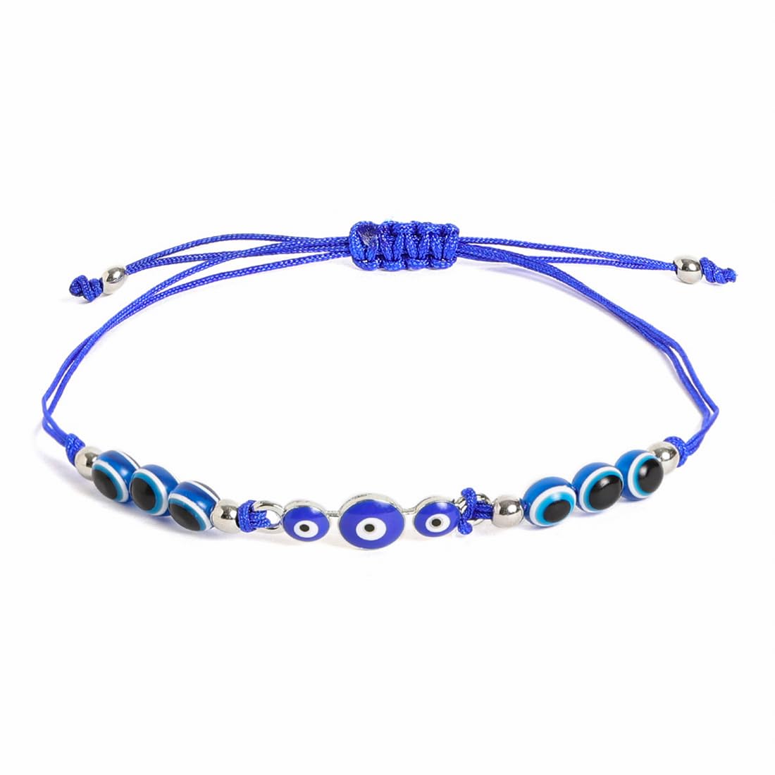 El Regalo 2PCs Evil Eye Rakhi Combo Set for Bhai-Bhabhi or Bhai-Bhatija/Bhatiji- 2 Evil Eye Rakhis with Roli Chanwal, Rakhi Card in Rakhi Gift Box (Option-9)