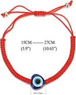 El Regalo 1 Evil Eye Rakhi with and Raksha Bandhan Card - Lucky Evil Eye Protection Rakhi to Avoid Negative Energies for Brother/Sister-in-Law/Niece or Nephew (Heart Evil Eye)