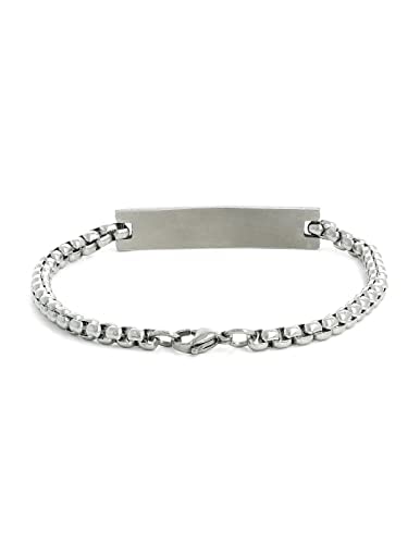 El Regalo 1 PC Stainless Steel OM Chain Rakhi for Brother/Bhai/Bhatija- Statement Cuban Chain OM Rakhi with shagun, Rakhi Message Card in Rakhi Gift Box (Style-1)