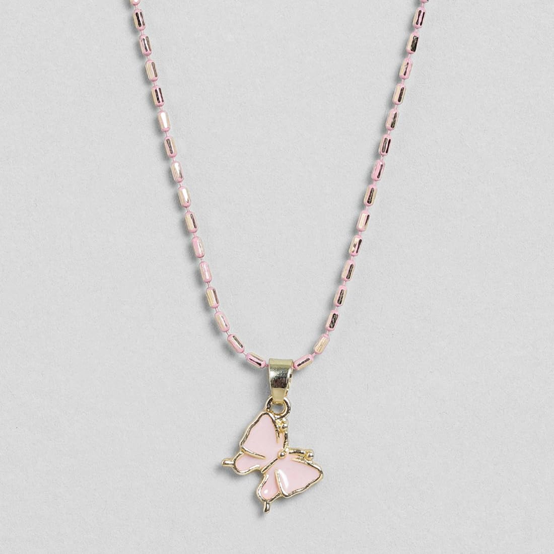 El Regalo 2 PCs Cute Best Friend BFF Pendant Colorful Chain Necklaces Set for Kids/Girls/Boys/Besties/Soul Sisters- Enamel Charms Pendant Necklaces Set for 2 (Bow Necklaces)