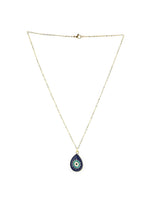 El Regalo Evil Eye Earrings & Necklace Jewelry Set- Enameled Evil Eye Hypoallergenic Pendant Necklace & Earrings for Girls & Women