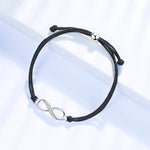 El Regalo 925 Silver Plated CZ Infinity Charm Rakhi for Brother - Elegant Bracelet Rakhi with Roli Chawal, Message Card & Rakshabandhan Box