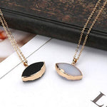 El Regalo Evil Eye Druzy Evil Eye Modern Pendant Necklace for Girls & Women (White)