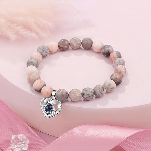 El Regalo 100 Languages I Love You Bracelet - Unique Jewelry for Girlfriend, Bestie, Daughter, Sister for Birthday & Special Occasions (To My Bestie)