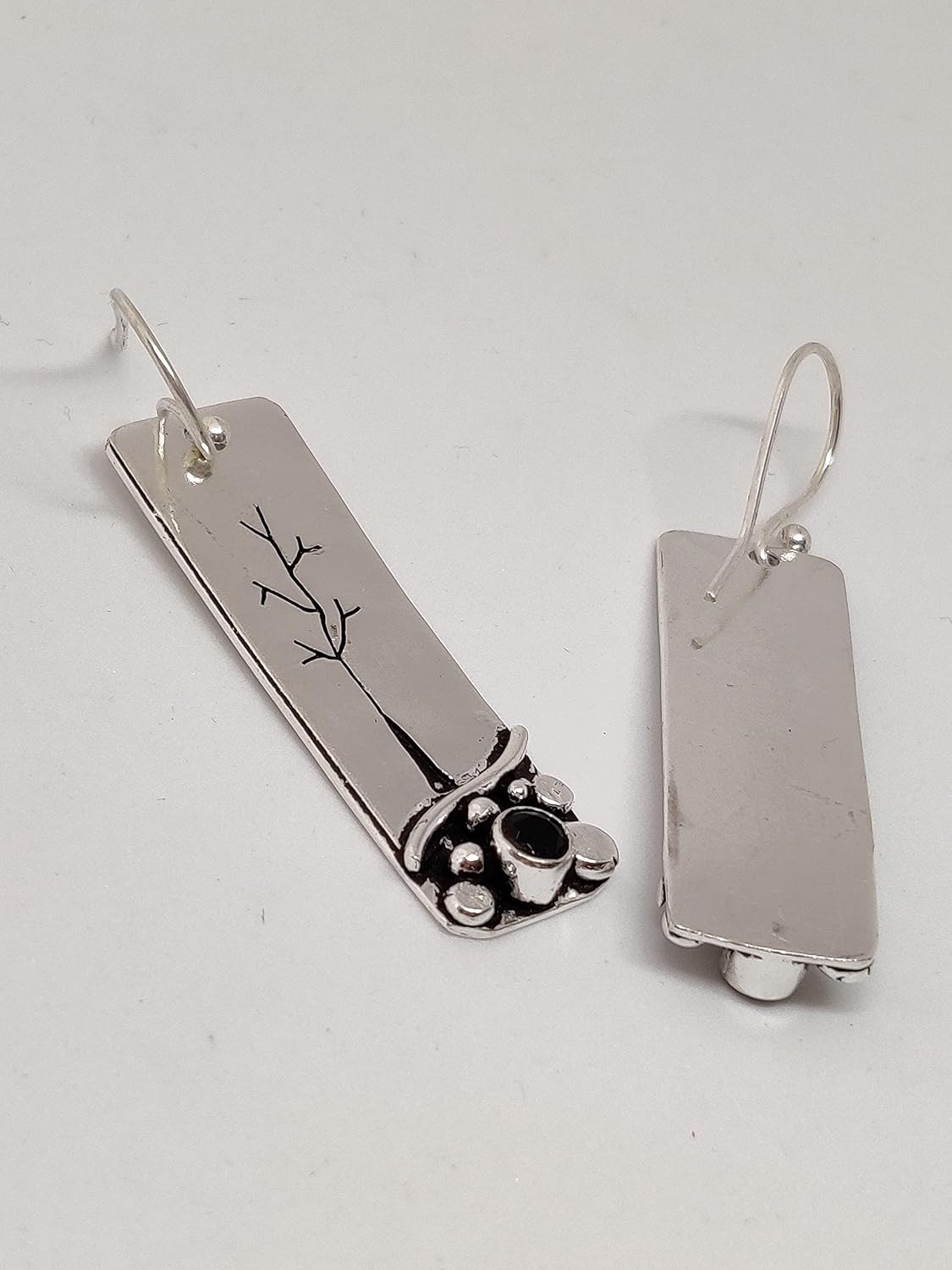 El Regalo Oxidized Statement Earrings for Girls & Women - Modern Unique Handcrafted Earring