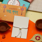 El Regalo Designer Evil Eye Lion Kids Rakhi for Brother- Cute Evil Eye Lion Rakhi with Roli Chawal Shagun, Rakhi Message Card in Rakhi Gift Box for Little Brother (White)