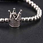 El Regalo 1 PC Designer CZ Crown Bracelet Rakhi for Brother/Bhai- Fancy Sparkly Crown Rakhi with Roli-Chawal Shagun, Rakhi Message Card in Rakhi Gift Box