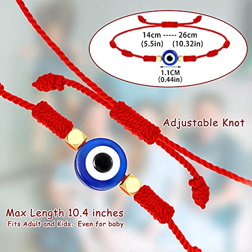 El Regalo Evil Eye Rakhi for Brother - Lucky Kabbalah Blue Turkish Evil Eye Rakhi for Bhaiya/Bhai/Brother/Nephew with shagun, Message Card in Rakhi Gift Box (Evil Eye Rakhi-Style 1)