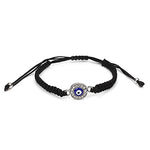 El Regalo 2 PCs Evil Eye Couple Jewelry Set- Evil Eye Big Leather Rope Necklace & Bracelet Set Best Friends/Besties/Couple- Women Men- Valentine's Day Gift (Evil Eye Jewelry Set- 3)