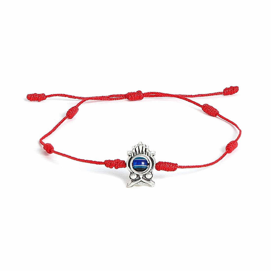 El Regalo 2PCs Evil Eye Rakhi Combo Set for Bhai-Bhabhi or Bhai-Bhatija/Bhatiji- 2 Evil Eye Rakhis with Roli Chanwal, Rakhi Card in Rakhi Gift Box (Option-8)