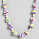 El Regalo Kids Girls Necklace & Earrings Jewelry Set- Girls Multicolored Beaded Princess Jewelry Set