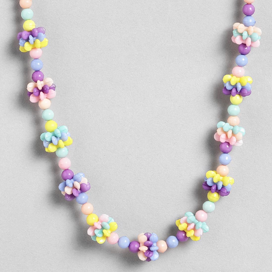 El Regalo Kids Girls Necklace & Earrings Jewelry Set- Girls Multicolored Beaded Princess Jewelry Set