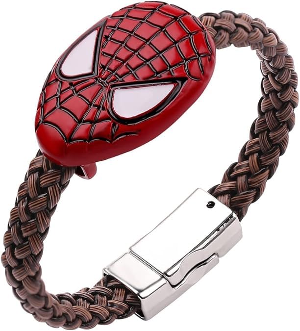 El Regalo Boys 1Pc Super Hero Bracelet Rakhi For Brother/Bhai With Roli Chawal Shagun Pack, Message Card In Rakhi Box (Spiderman)