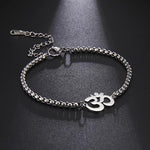 El Regalo 1 PC Stainless Steel Anti Tarnish OM/Aum Rakhi for Brother - OM Chain Bracelets Rakhi with Roli Chawal, Rakhi Message Card in Rakhi Gift Box