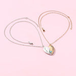 El Regalo 2PCs Big Sis/Lil Sis Magnetic Butterfly Heart Necklaces Set for Girls/Sisters/Best Friends/Soul Sisters