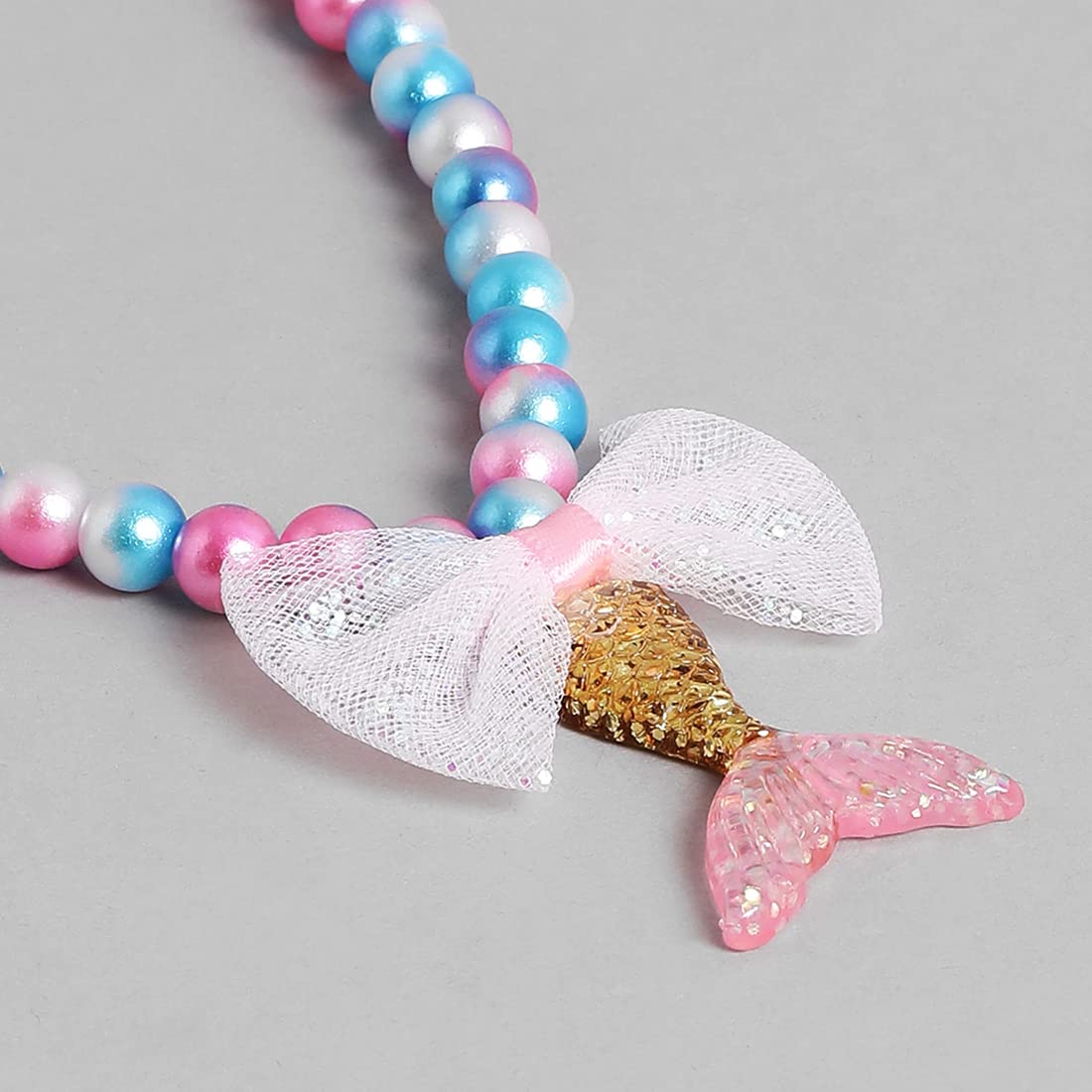 El Regalo 3 PCs Set of Mermaid Princess Girls Kids Necklace & Bracelet with Coin Pouch - Sequins Mermaid Tail Coin Purse Necklace Bracelet Gifts for Girls/Kids/Toddlers (Option-2)