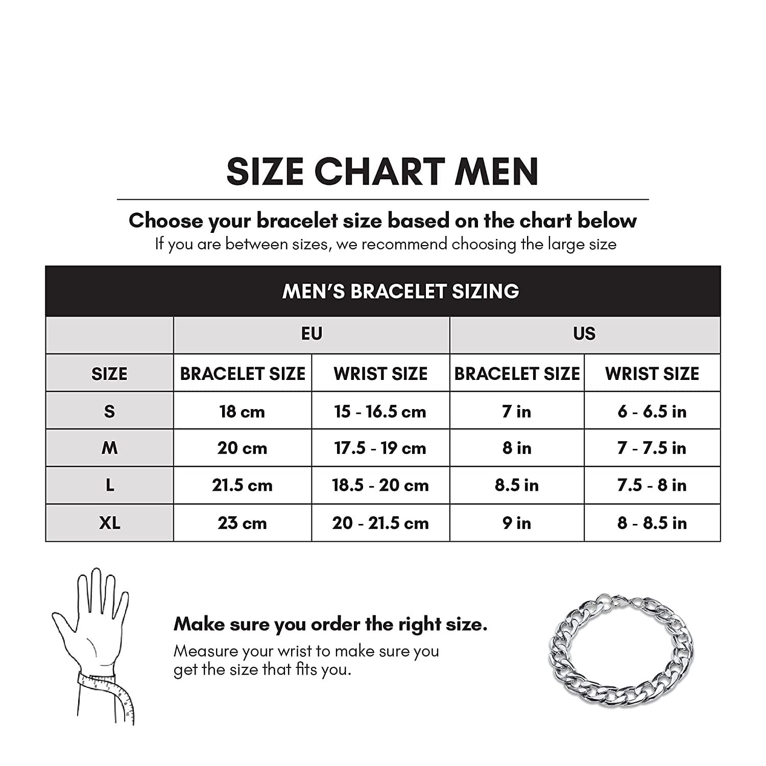El Regalo Stainless Steel Cuban Chain Bracelet for Men | Jewelry Gift for Him (7mm Chain Width)