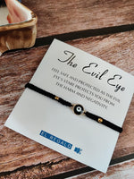 El Regalo Unisex-Adult Evil Eye Rakhi for Brother - Lucky Kabbalah Blue Turkish Macrame Bhaiya/Bhai/Brother/Nephew (Evil Eye Rakhi-Style 3)