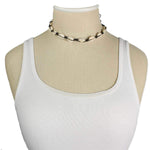 El Regalo Bohemian Style Cowrie Shell Beads Collar Choker Necklace for Girls & Women | Retro Style Cowrie Sea Shell Handmade Beach Choker Necklace (Black Knot)