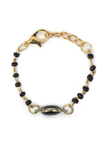 El Regalo Cute Evil Eye Nazaria Bracelet Rakhi for Babies/Kids with Roli Chawal, Rakhi Message card in Rakhi Gift Box- Baby Nazaria Rakhi (Black Evil Eye Nazaria Rakhi)
