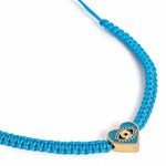 El Regalo 1 PC Heart Evil Eye Nazaria Rakhi for Brother- 1 PC Rakhi, Shagun Pack & Rakhi Message Card in Gift Box - Rakhi for Bhai/Bhabhi/Bhatija/Bhatiji (Light Blue Heart Evil Eye)
