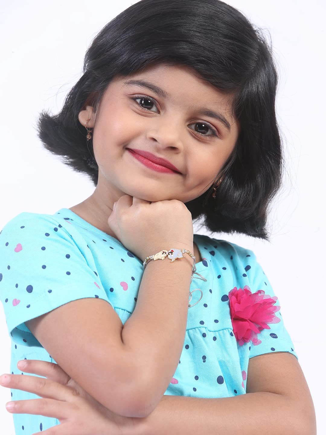 El Regalo Kids Rakhis- beautiful Kids Rakhis for Little Brother/Niece/Nephew with shagun, Rakhi Message Card in Rakhi Gift Box - for Kids/Babies/Toddlers (Tom & Jerry Rakhi)