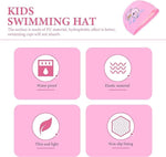 El Regalo 1PC of Cute Kids Dolphin PU Swimming Caps for Girls & Boys- Waterproof, Animal Print Swimming Cap (for Kids 6-12 Years) (Pink Fish Swim Cap)