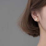 El Regalo Cute Pearl Ear Cuffs Wrap Earrings for Non Pierced Ears- Minimalist Non Piercing Cross Criss Cartilage Clip On Ear Cuffs For Women