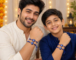El Regalo 2PCs Rakhis for Brother- Evil Eye Rakhi Combo Set with 2 Rakhis, shagun Pack, Rakhi Message Card in Rakhi Gift Box (Option-6)