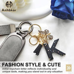 El Regalo Personalized Name Initials Butterfly Charm Keychain - Name Letter Keyring with Black & Golden Tassel & Butterfly Pendant, Purse, Bag, Backpack Accessory (A Letter)