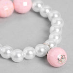 El Regalo Girls Kids Shimmering Beads Bow Shell Princess Necklace & Bracelet Sets- Acrylic Bow Star Beads Princess Necklace Bracelet Jewelry Set for Girls Kids (Option-1)