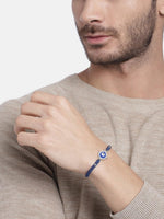 El Regalo 1PC Evil Eye CZ Bracelet Rakhi for Brother with Roli Chawal & Rakhi Message Card - Lucky Protection Rakhi to Avoid Negative Energies for Brother/Sister-in-Law/Niece or Nephew