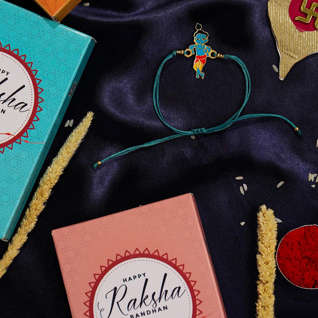 El Regalo Elegant Rakhi for Brother | Religious Lord Rakhis for Bhaiya/Nephew | Rakhi for Rakshabandhan | Fancy Rakhi for Bhai (Bal Krishna Rakhi)