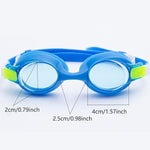 El Regalo Kids Swim Goggles Clear Wide Vision Swimming Goggles Anti Fog Kids Pool Goggles Silicone Frame Children Goggles (upto 9 years old kids) (Blue)