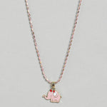 El Regalo 2 PCs Cute Best Friend BFF Pendant Colorful Chain Necklaces Set for Kids/Girls/Boys/Besties/Soul Sisters- Enamel Charms Pendant Necklaces Set for 2 (Elephant Necklaces)
