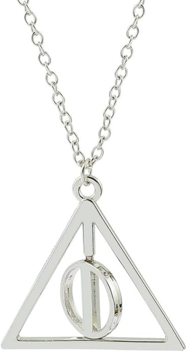 El Regalo Unisex-Adult 4PCs Jewelry Set- Spinning Hourglass Necklace, Golden Ball Wings Pendant Necklace & Bracelet & Always Triangle