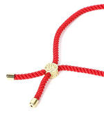 El Regalo 1PC Designer Fancy Evil Eye Rakhi for Brother/Sister-in-Law- Evil Eye Beads Adjustable Bracelet Rakhi with Roli Chawal, Rakhi Message Card in Rakhi Gift Box (Red)