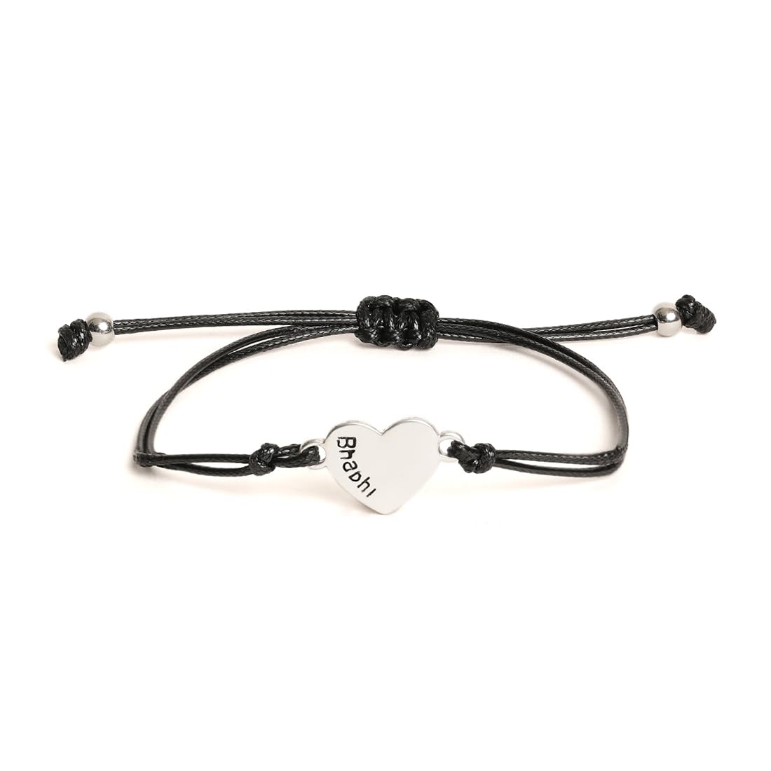 El Regalo 2PC Minimalist Matchin Hearts Bhaiya Bhabhi Rakhi Set- Bhaiya & Bhabhi Engraved Heart Rakhis with Roli-Chawal Shagun Pack, Rakhi Message Card in Rakhi Gift Box for Brother & Sister-in-law