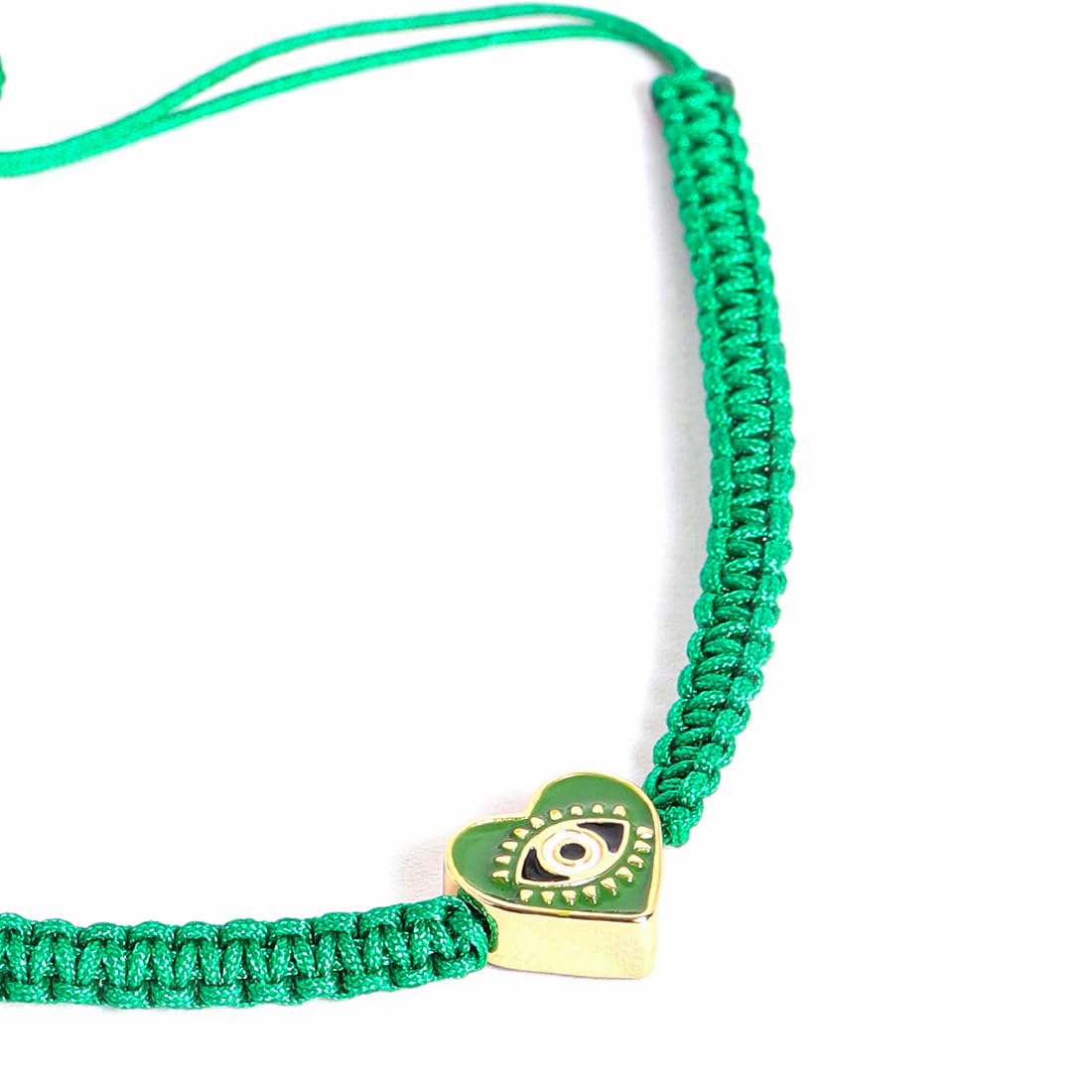 El Regalo 1 PC Heart Evil Eye Nazaria Rakhi for Brother- 1 PC Rakhi, Shagun Pack & Rakhi Message Card in Gift Box - Rakhi for Bhai/Bhabhi/Bhatija/Bhatiji (Green Heart Evil Eye)