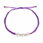 El Regalo 2PCs Pearls Rakhi Combo Set for Bhaiya-Bhabhi/Bhai- Bhatija/Bhatiji- Rakhi Gift Combo with 2 Pearls Rakhi, Roli-Chawal Shagun Pack, Message Card in Gift Box (Purple)