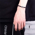 El Regalo Alloy With Evil Eye Antique Bracelet For Men (black)