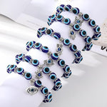 El Regalo 6 PCs Unisex Evil Eye Bracelets with Charms- Butterfly, Elephant, Hamsa Hand, Turtle, Eye & Owl