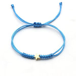 El Regalo Elegant Star Bracelet Rakhi for Brother - Minimalist Adjustable Thread Rakhi, Modern Raksha Bandhan Bracelet for Men, Boys & Bhai - Eco-Friendly Sacred Thread (Blue)