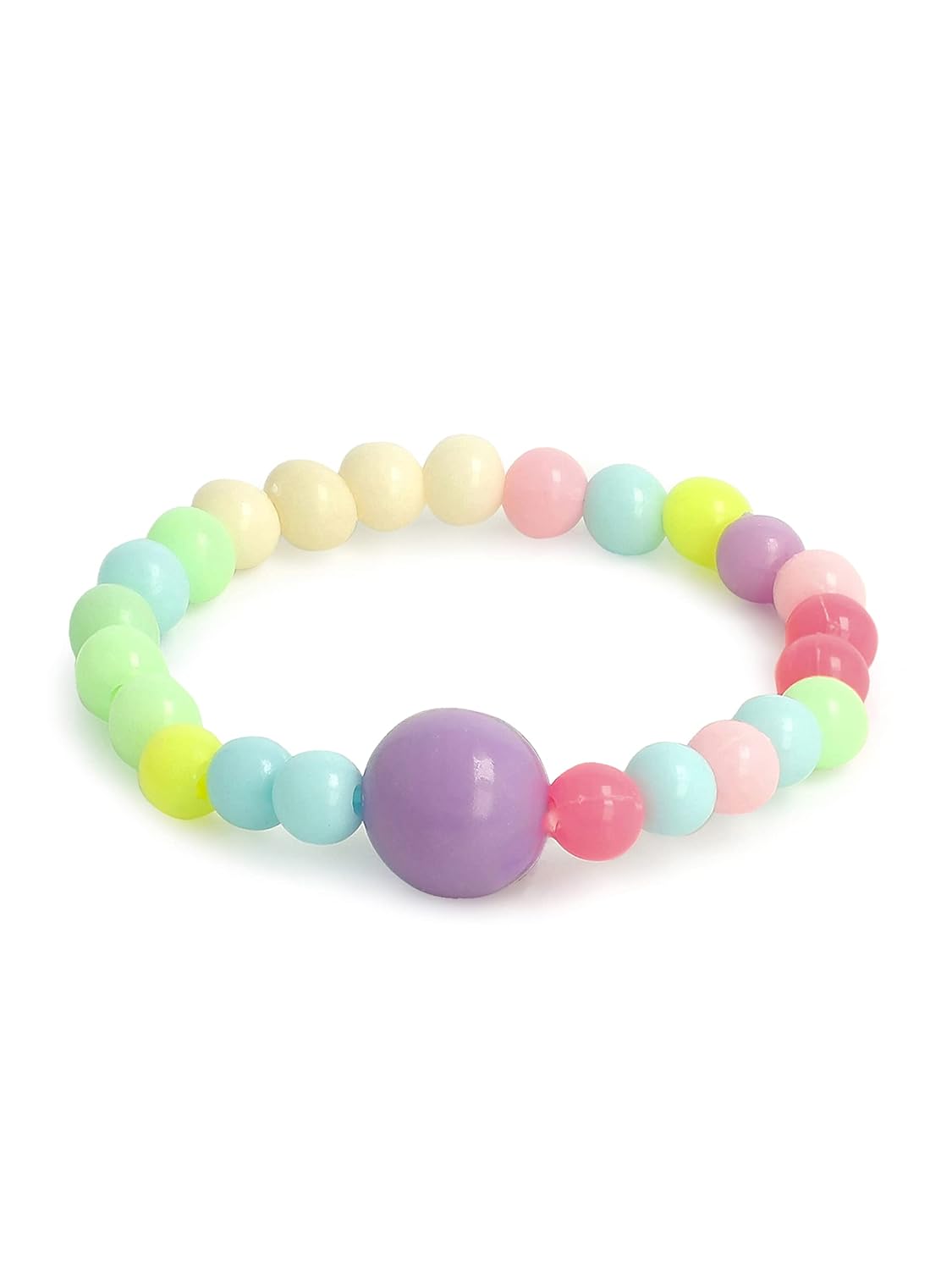 El Regalo 2 PCs Kids Girls Colorful Jewelry Sets - Kids Candy Color Beads Necklace & Bracelets Jewelry Sets for Girls & Toddlers