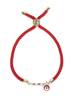 El Regalo Name Initials Evil Eye Bracelet Rakhi for Brother- Name Letter CZ Rakhi with Roli Chawal, Message Card in Rakshabandhan Box for Bhai (Red- Y)
