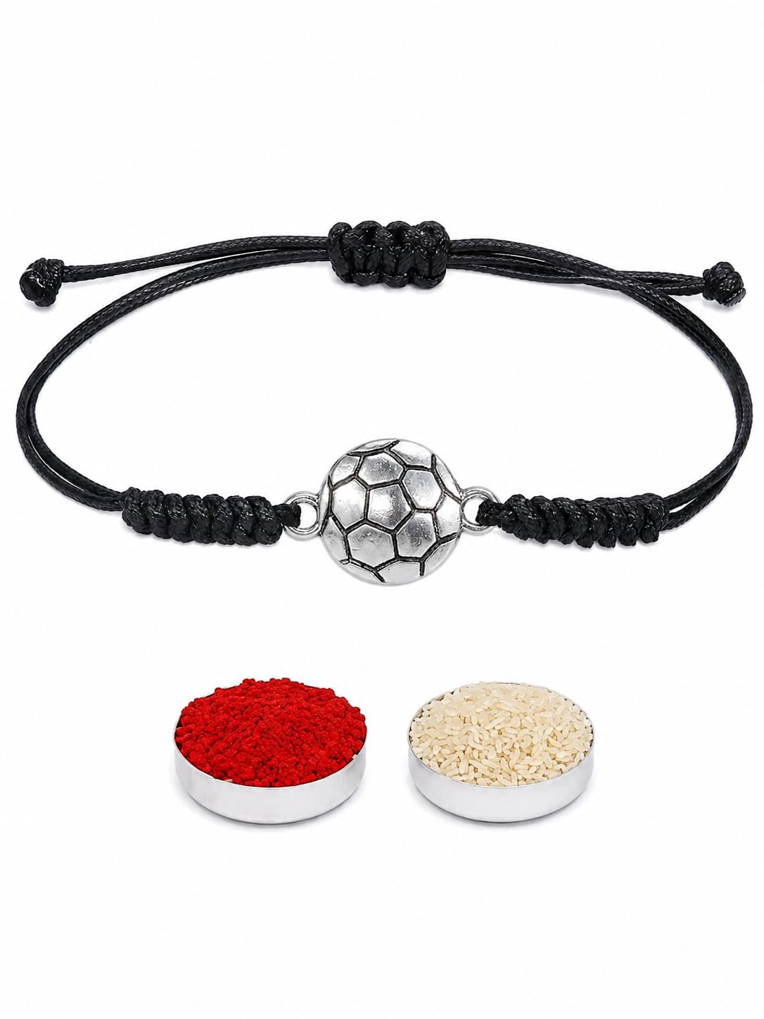 El Regalo 1PC Rakhi for Kids | Sports Ball Bracelet Rakhi for Brother- Rakhi for Sports Lover Brother with Roli-Chawal, Message Card in Rakhi Gift Box for Kids/Teens/Adults (Option-2)