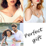 El Regalo BF Magnetic Sun Moon Matching Couple Necklace Set- Best Friend 2 PCs Necklaces Set for Besties/Best Friends/Couples (Silver) For Unisex Adult