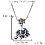 El Regalo Womens 6 Pcs Evil Eye Protection Pendant Necklaces For All - Butterfly, Elephant, Turtle, Elephant, Owl, Hamsa Hand & Eye
